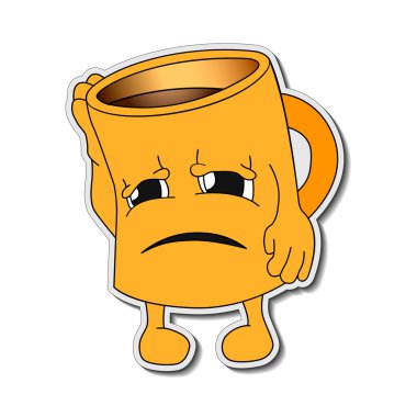 İfadeler. Emoji. Simgeler gülümse. İzole illüstrasyon