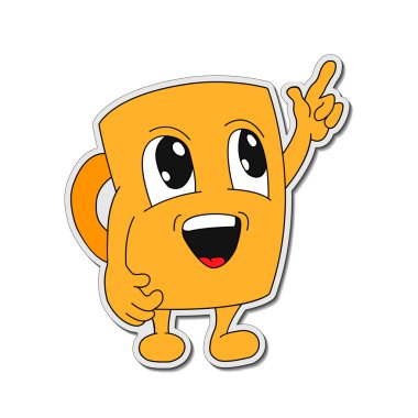 İfadeler. Emoji. Simgeler gülümse. İzole illüstrasyon