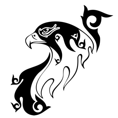 bir kartal dövmesi