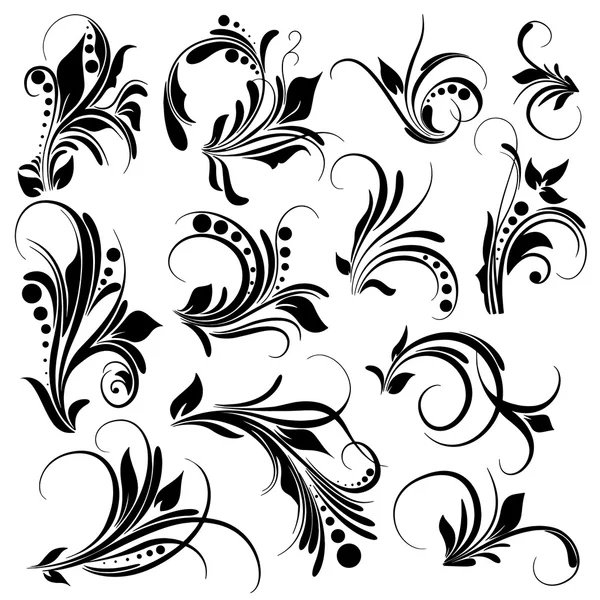 Ornamento floreale decorativo — Foto Stock