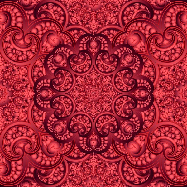 Nahtloses Muster. kunstvolle Blumen Henna Farben Mandala im indischen Stil. — Stockfoto