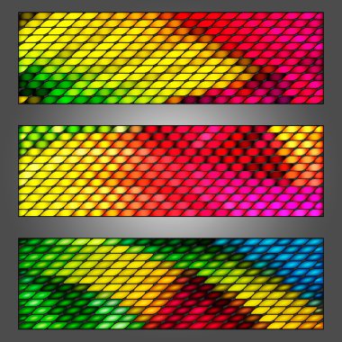 Geometrik şekli ile soyut trendy banner