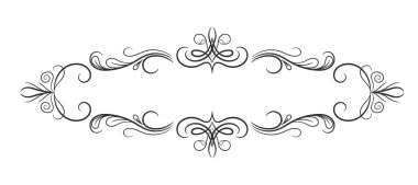 Vintage çerçeve. Zarif lüks vintage hat