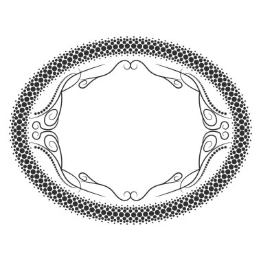 Vintage çerçeve. Zarif lüks vintage hat çerçeve.