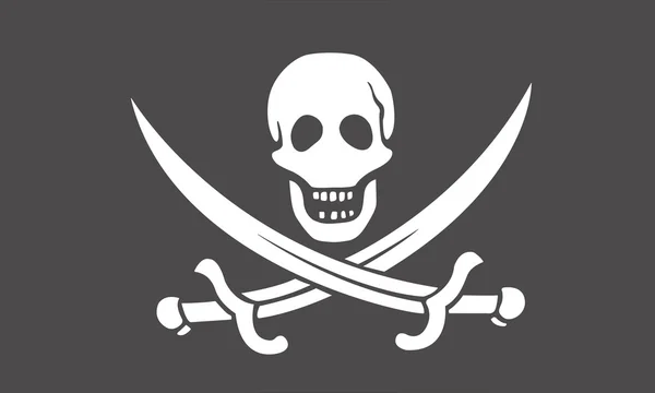 Jolly Roger Flagge — Stockvektor