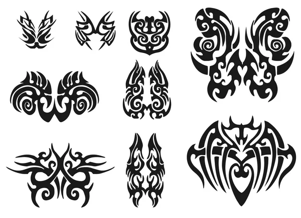 Vecteur de paquet de tatouage tribal — Image vectorielle