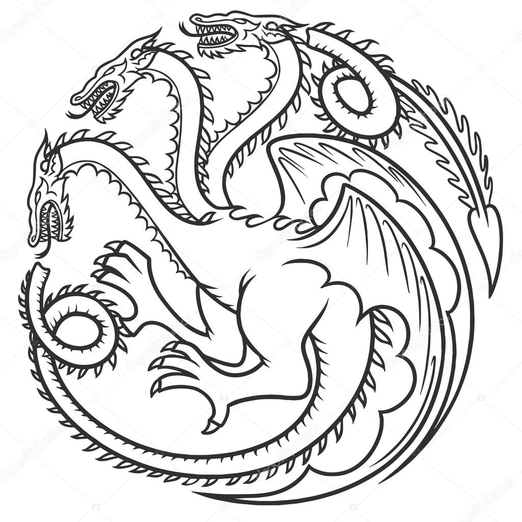 Dragon vector tattoo