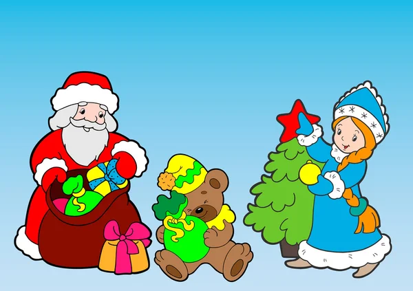 Noel tebrik kartı. Boyama.