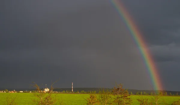 Rainbow on the road — Stock Photo, Image