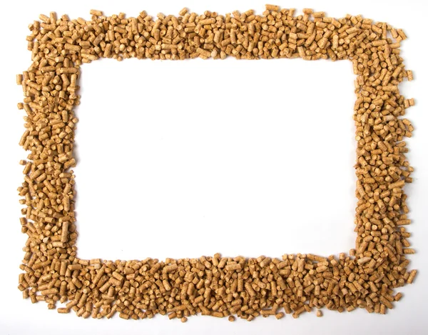 The rectangular frame of pellets — Stock Photo, Image