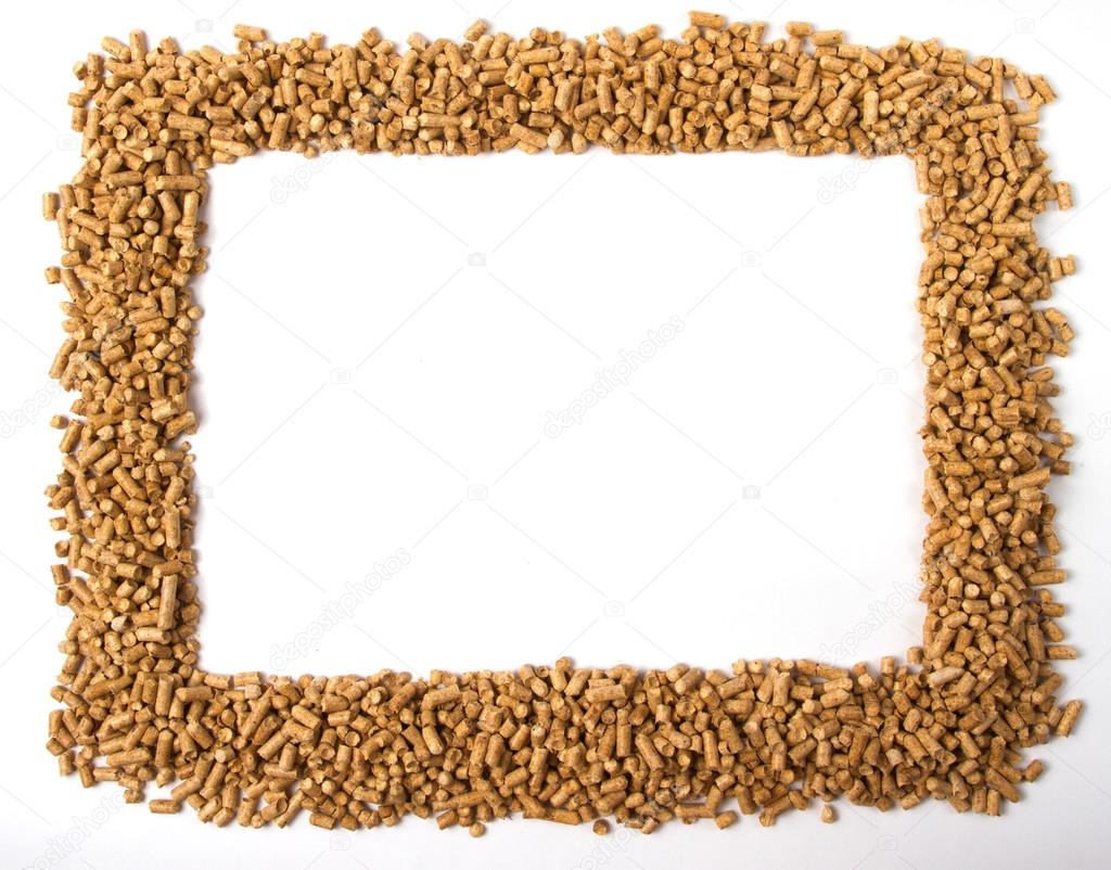The rectangular frame of pellets