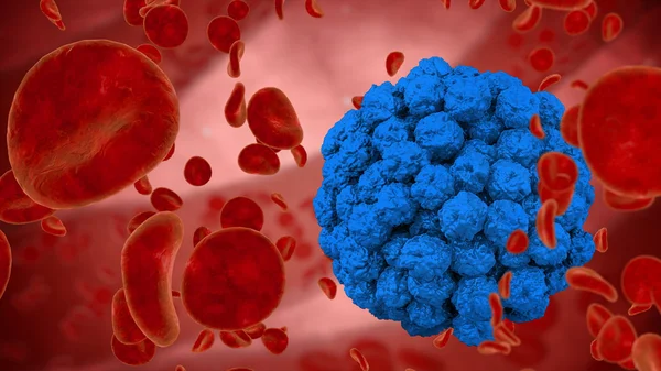 Eritrócitos, glóbulos vermelhos, vírus, bactérias. anatomia conceito médico — Fotografia de Stock