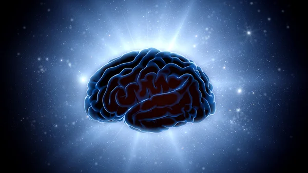 Hersenen impulsen. Neuron systeem. Menselijke anatomie. overdracht van pulsen en het genereren van informatie — Stockfoto