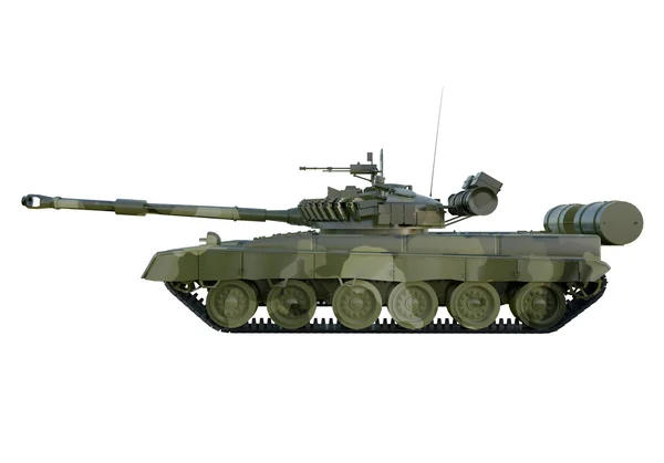 Tanque militar russo T-90. isolado sobre fundo branco — Fotografia de Stock