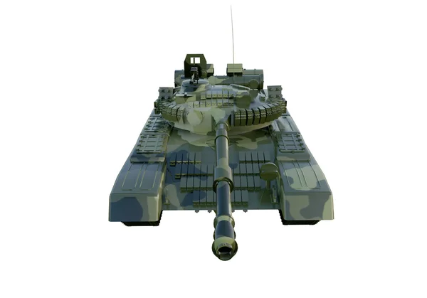 ロシア軍戦車T-90 。白い背景に隔離され — ストック写真