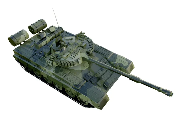 Rosyjski czołg wojskowy T-90. izolat na białym tle — Zdjęcie stockowe