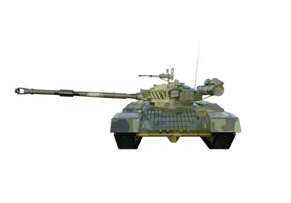 Char militaire russe T-90. isolat sur fond blanc — Photo