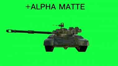 Rus askeri tank t - 90. Yeşil ekran görüntüleri