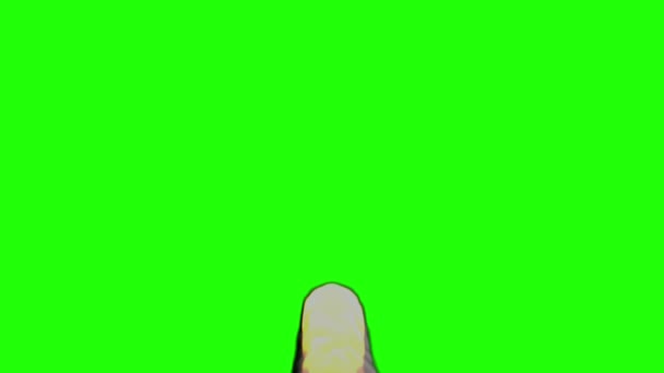Asteróide voador, meteorito para a Terra. imagens de tela verde — Vídeo de Stock