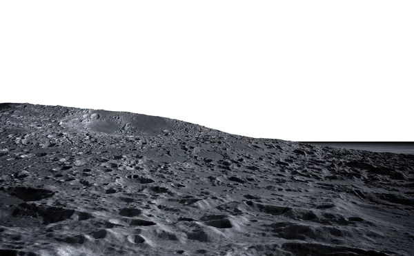 달 표면입니다. 지구의 공간 보기 격리. 3 차원 렌더링 — 스톡 사진