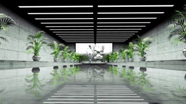 Banka kasa kapısı. Banka iç. iş kavramı. 3D render