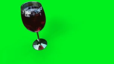 Beyaz jenerik 3D araba alkolol şişesine çarpıyor. Ayık sürücü konsepti. Yeşil Ekran 4k Canlandırması.