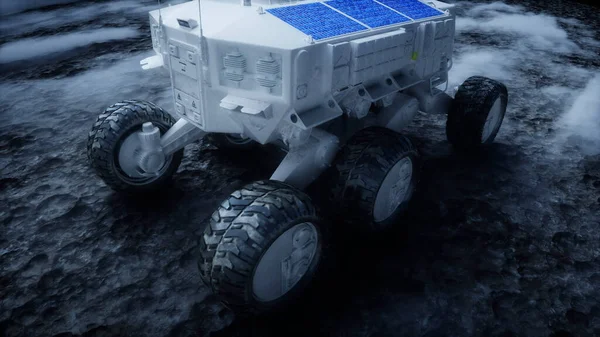 Rover en el planeta alienígena. Superficie Marte. renderizado 3d. — Foto de Stock