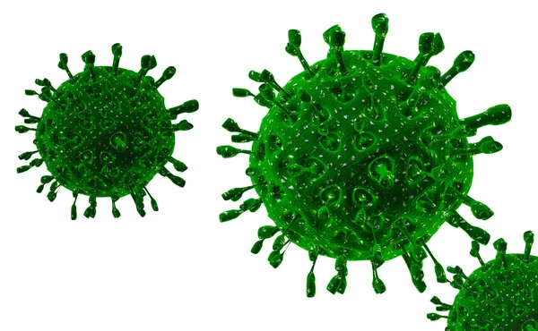 Ιού. Bacteria.Viruses στον μολυσμένο οργανισμό, ιογενής νόσος επιδημία. 3D καθιστούν — Φωτογραφία Αρχείου