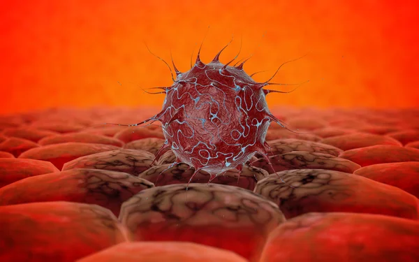 Virus. Virus en el organismo infectado, epidemia de enfermedades virales. 3d renderizar — Foto de Stock