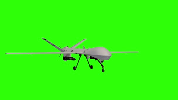 Forladt Mangler Trække på MQ1 Predator Type Drone. American military drone. Fly in clouds. Wonderfull  sunset. Realistic CG 3d animation — Stock Video © chagpg #91541920