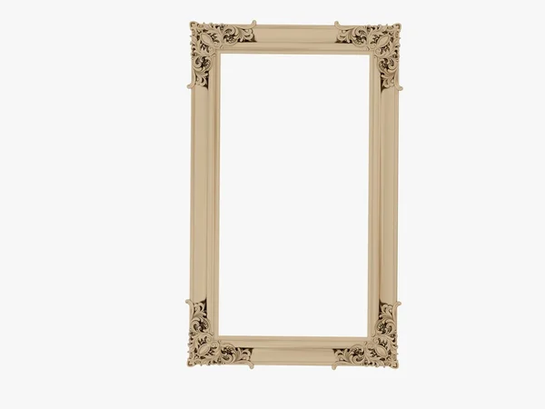 Elemento vintage ouro, ornamento isolado no fundo branco — Fotografia de Stock