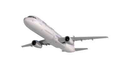 Yolcu airbus a321 uçan bulutlarda
