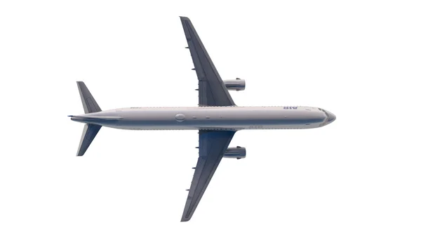 Passagier-Airbus A321 fliegt in den Wolken — Stockfoto