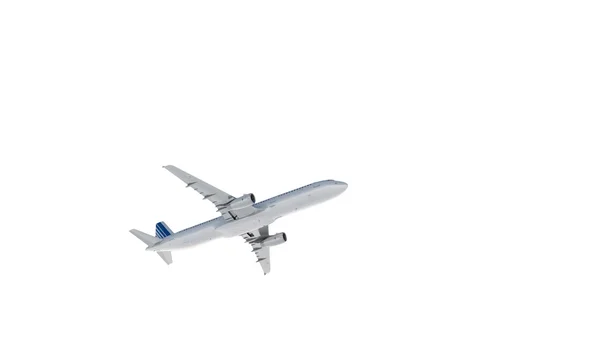 Passageraren airbus a321 flygande i molnen — Stockfoto