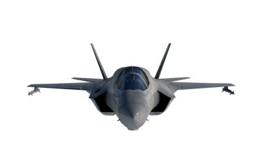 F 35, Amerikan askeri avcı uçağı. Jet uçağı. Bulutlarda uçar