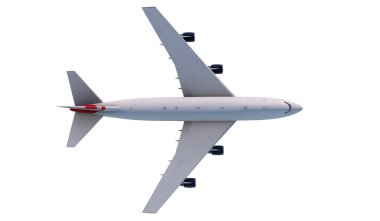 Boeing 747 bulutlarda uçan