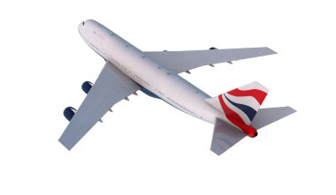 Boeing 747 bulutlarda uçan