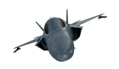 F 35, Amerikan askeri avcı uçağı. Jet uçağı. Bulutlarda uçar