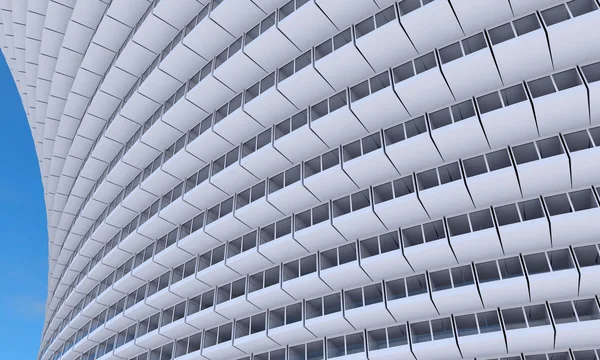 Arquitectura futura. Edificio futurista. edificio moderno. Concepto futuro — Foto de Stock