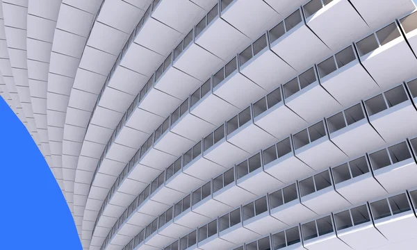 Arquitectura futura. Edificio futurista. edificio moderno. Concepto futuro — Foto de Stock