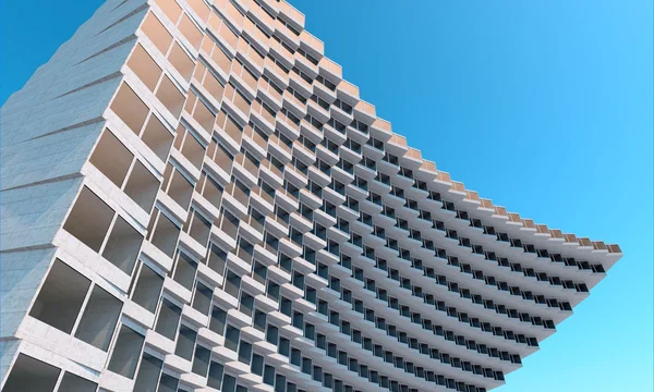 Zukunftsarchitektur. futuristisches Gebäude. modernes Gebäude. Zukunftskonzept — Stockfoto