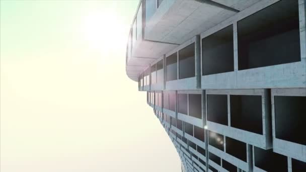 Architettura futura. Edificio futuristico. edificio moderno. Concetto futuro . — Video Stock