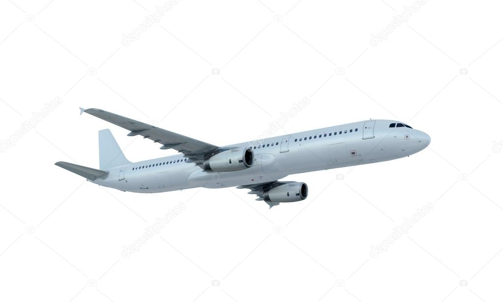 Airplane Isolated On White Stock Photo  Download Image Now  Airplane Cut  Out Commercial Airplane  iStock