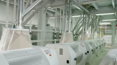 Buğday unu üretimi için elektrikli değirmen makineleri. Tahıl ekipmanı