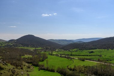 San Cebrian de Muda yakınlarındaki Palentina Dağlarının manzarası.