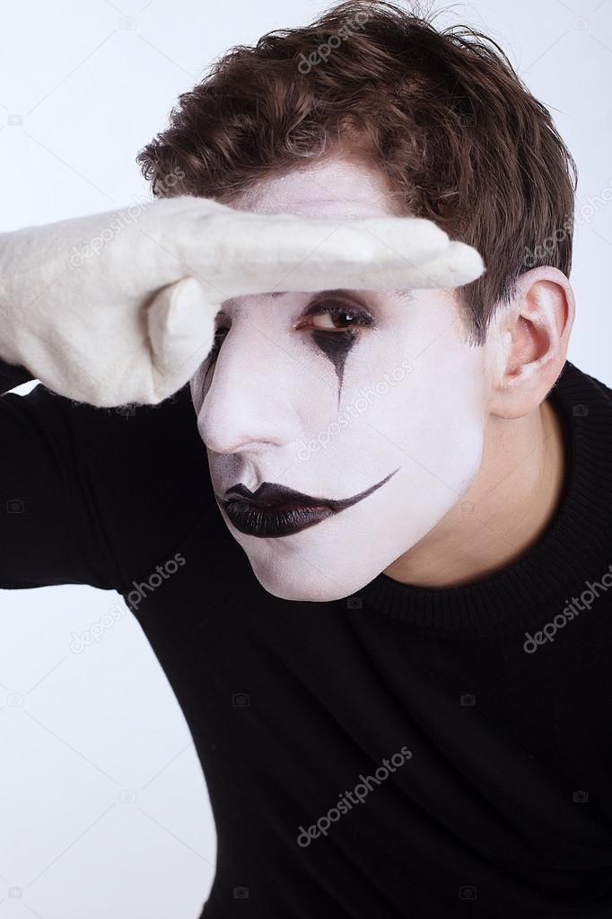 The boy is mime
