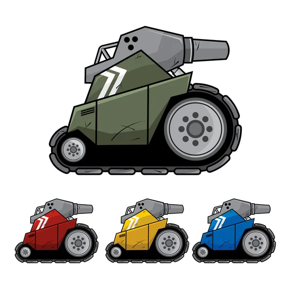 Mini Battle Tank — Stock Vector