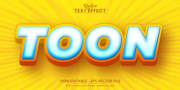 Text Desen Stil Desene Animate Editabil Efect Text — Vector de stoc