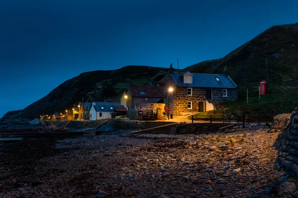 Il villaggio di Crovie nell'Aberdeenshire — Foto Stock