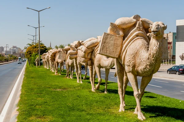 Estatuas de un grupo de caravanas — Foto de Stock